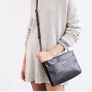 MATT & NAT CROSSBODY (3 COMPARTMENT) BLACK
